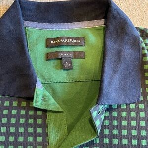 Slim fit gingham polo shirt.